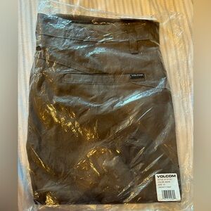 Dark Brown Volcom Vmonty Pant (Size: 33)